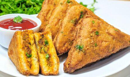 Potato sandwich fritters recipe